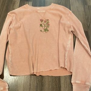 Long Sleeve Floral Crewneck